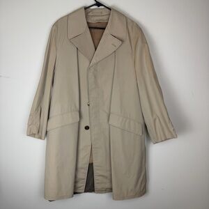 Vintage Sears Men’s Trench Coat Tan size 42S
